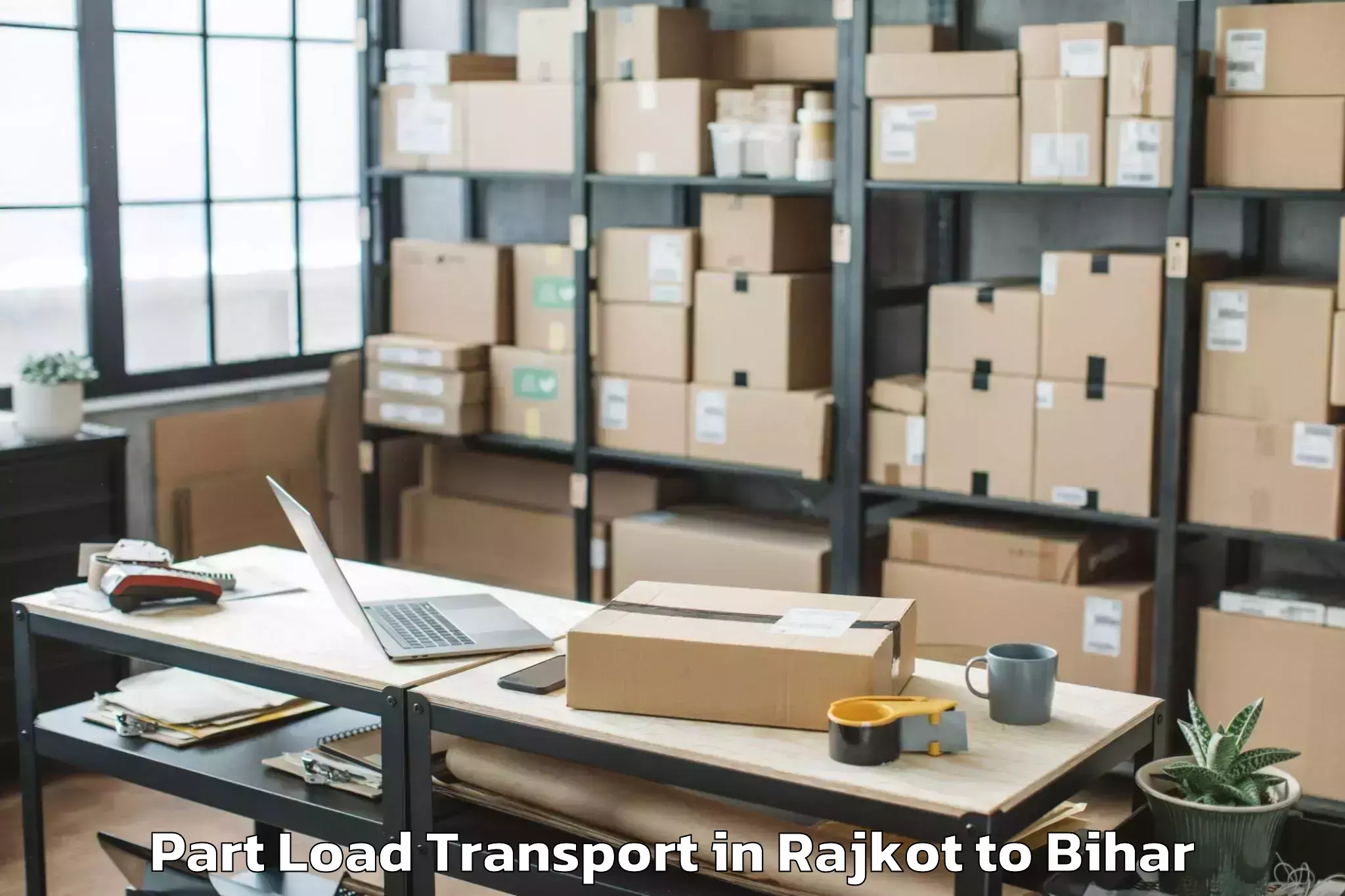 Top Rajkot to Alamnagar Part Load Transport Available